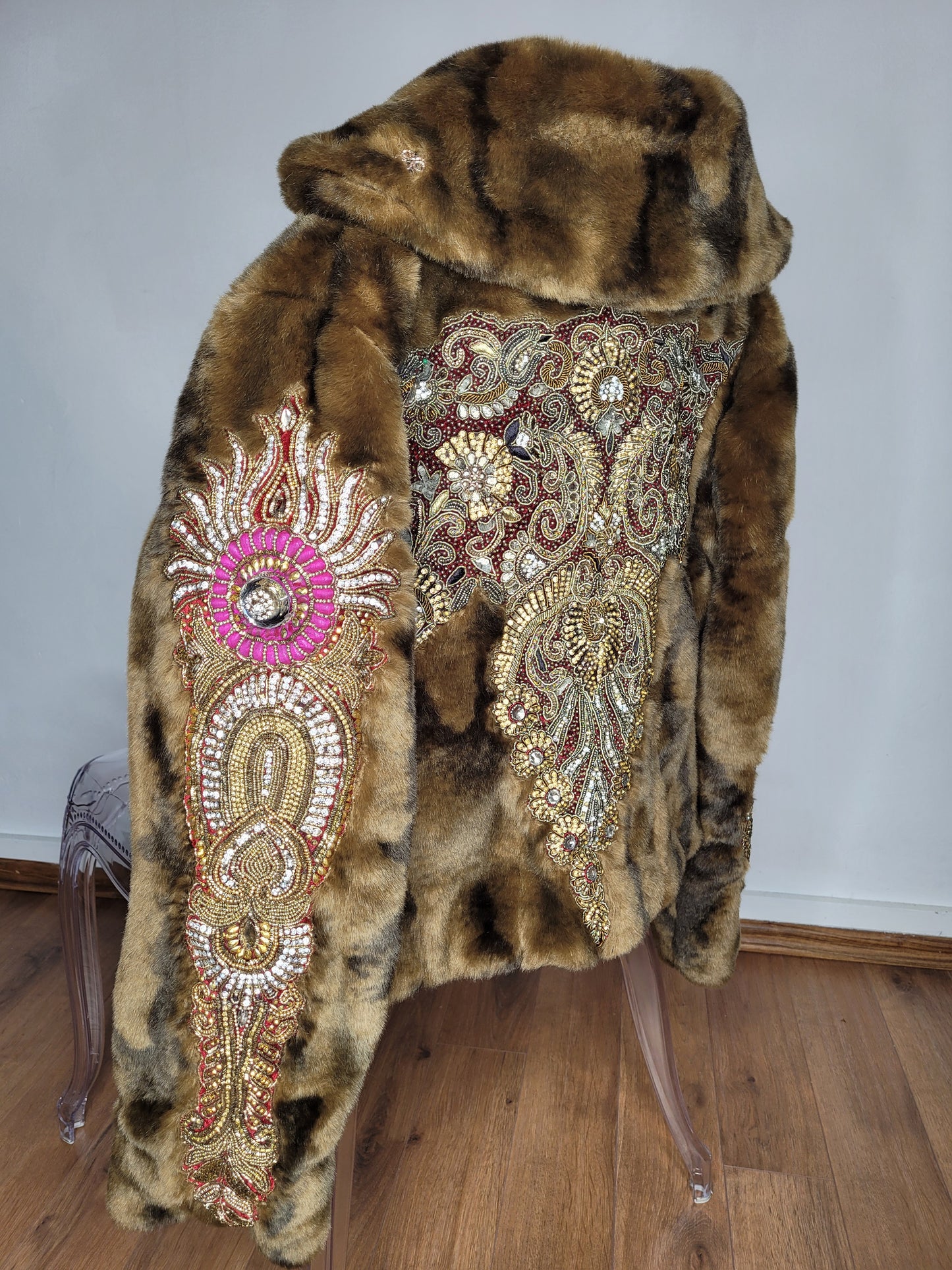 Vintage Faux Fur Mala S
