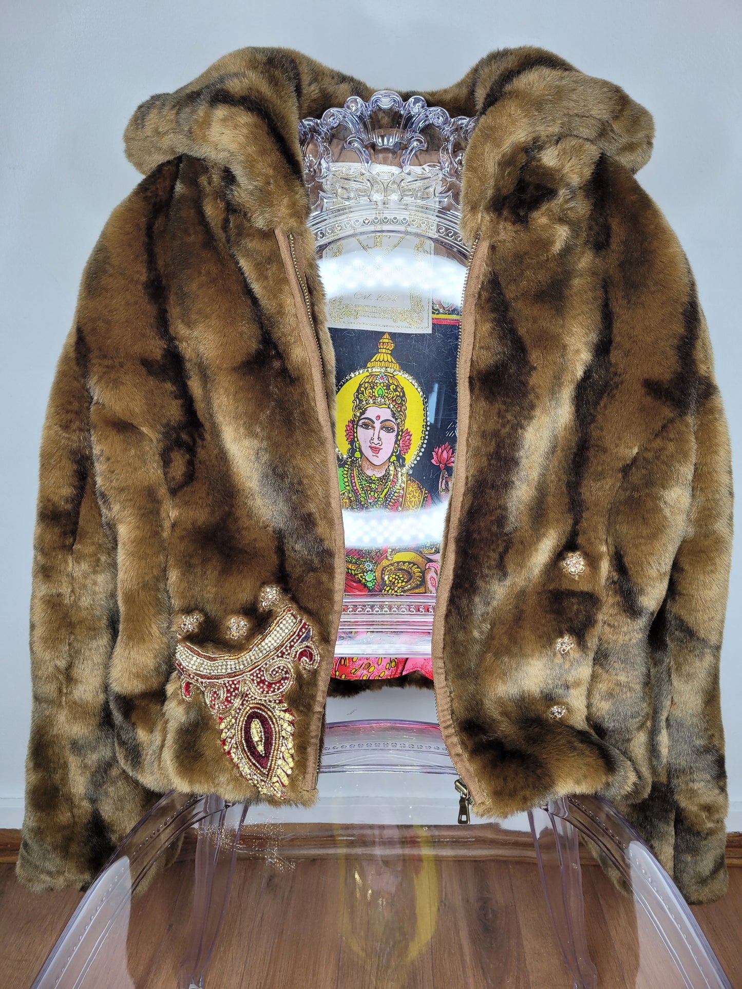Vintage Faux Fur Mala S